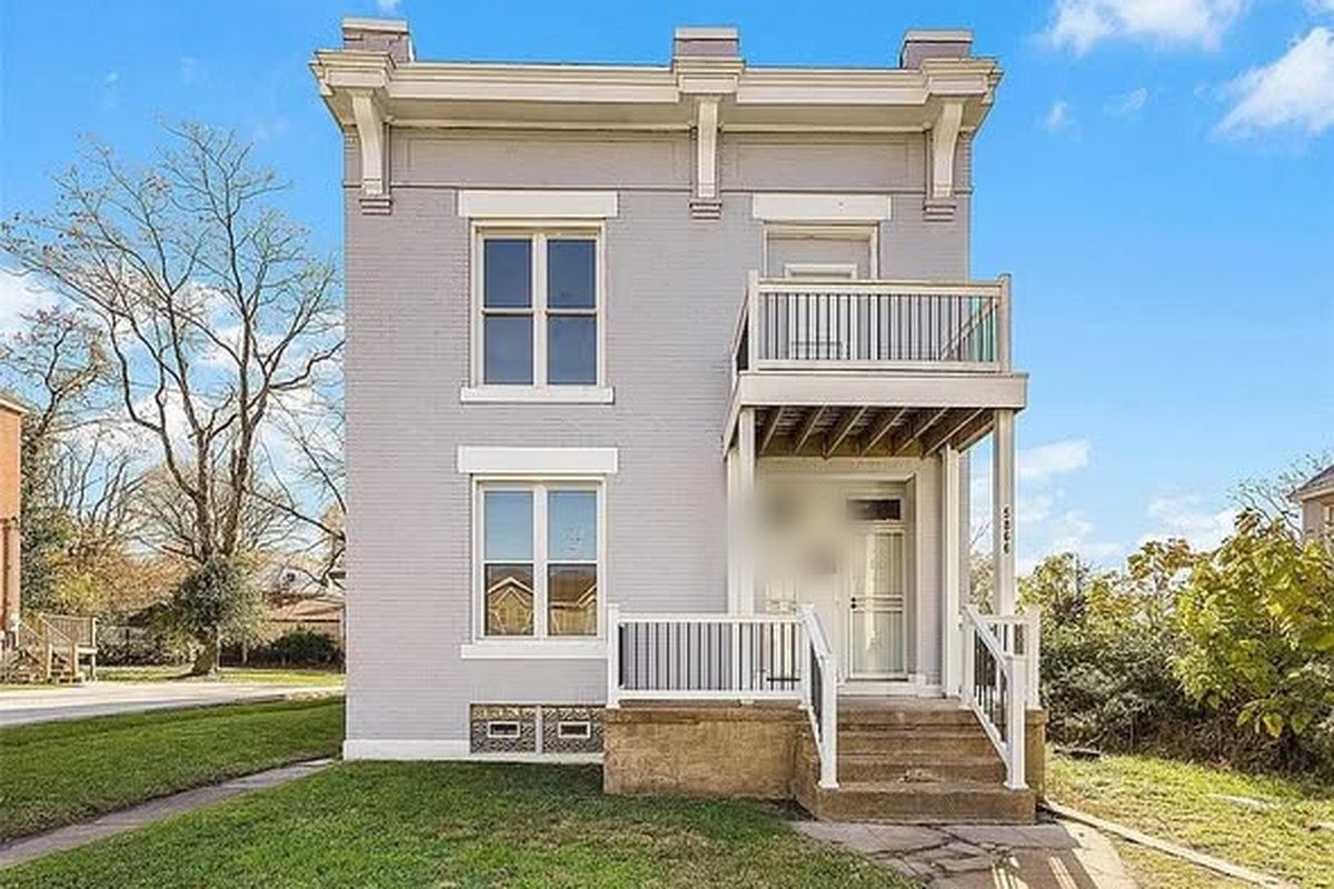 Restored brick two story duplex investment property in Missouri